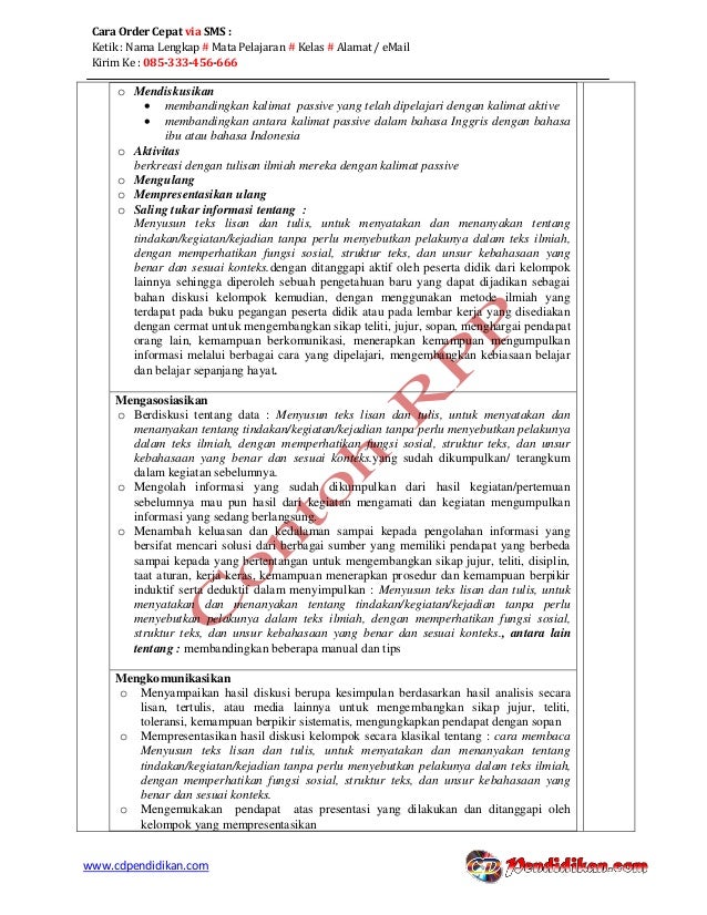 Rpp bahasa inggris wajib kurikulum 2013 kelas xi semester 2