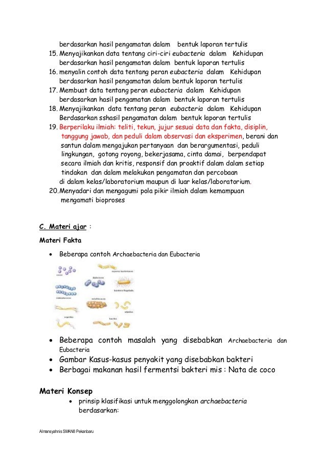 Rpp biologi. x. kd 3.4 (archabacteria ) almansyahnis. sman 