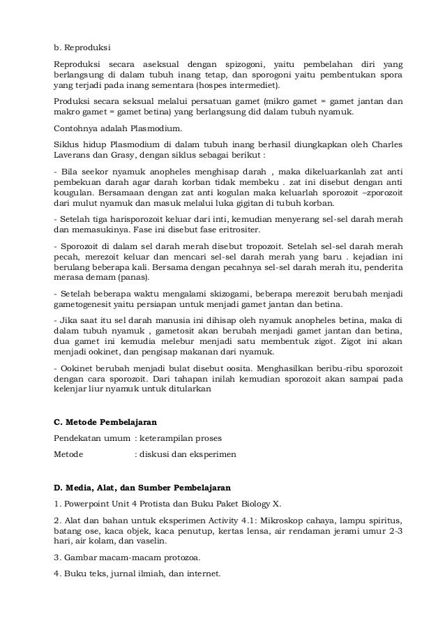 Rpp Biologi Kelas X
