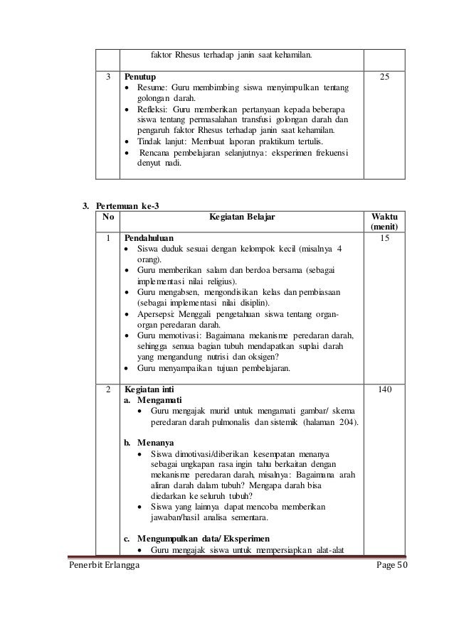 Rpp biologi, kls xi,