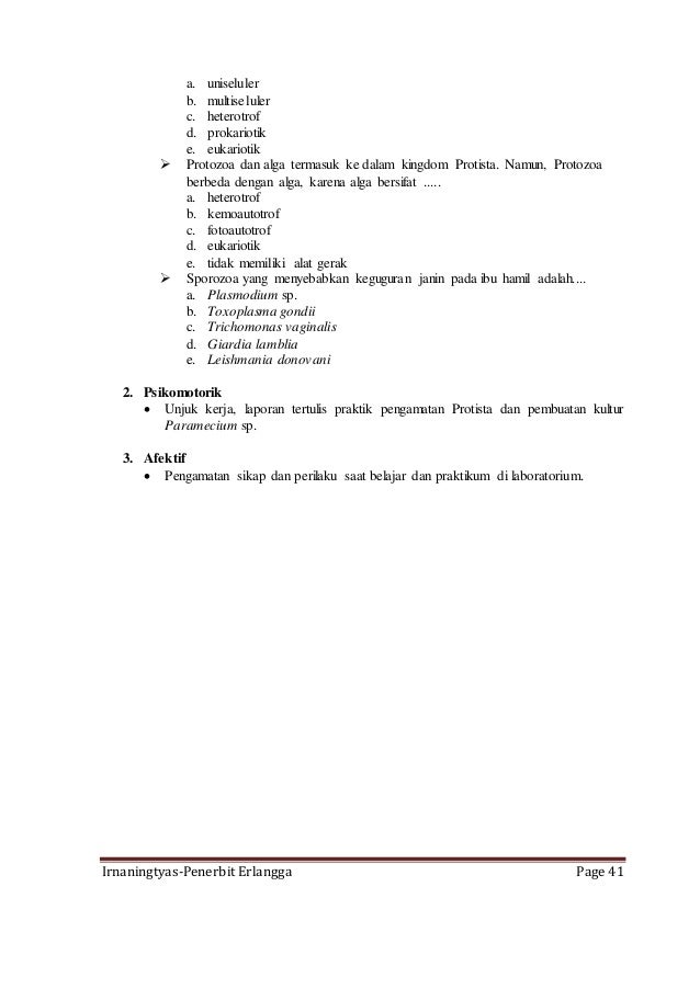Rpp Biologi Sma Ma Kelas X Jilid 1