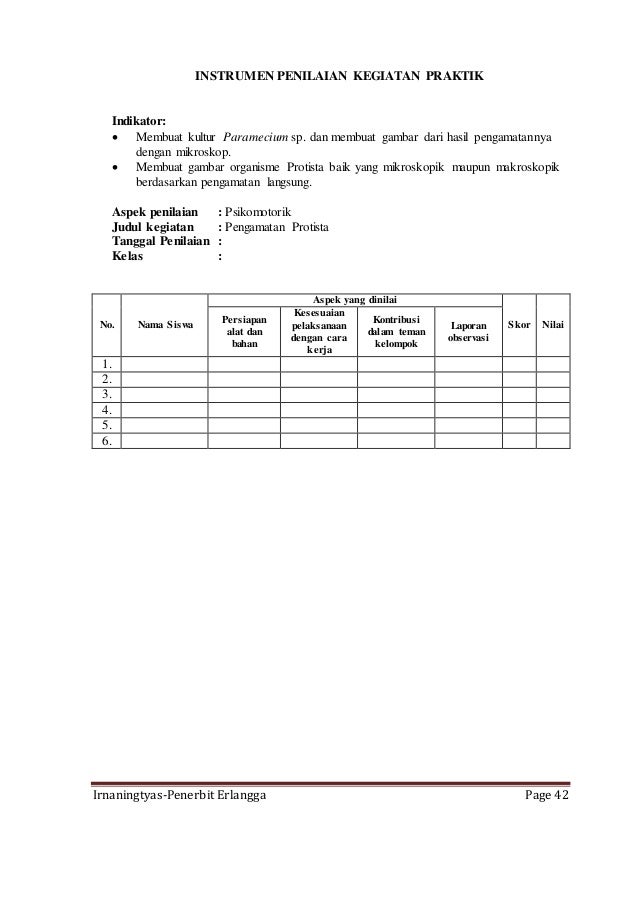 Rpp biologi sma ma kelas x jilid 1