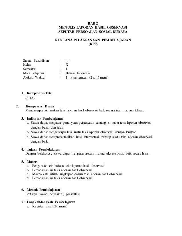 Langkah Langkah Menulis Teks Laporan Hasil Observasi Langkah Langkah Menulis Teks Laporan Hasil Observasi