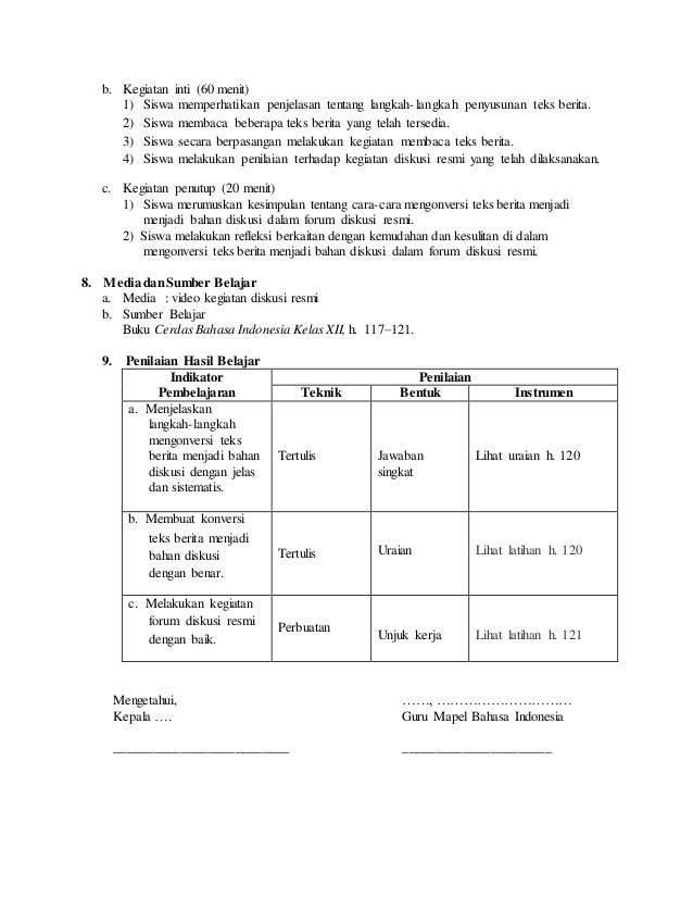 Rpp cerdas xii tahun pelajaran 2015 2016