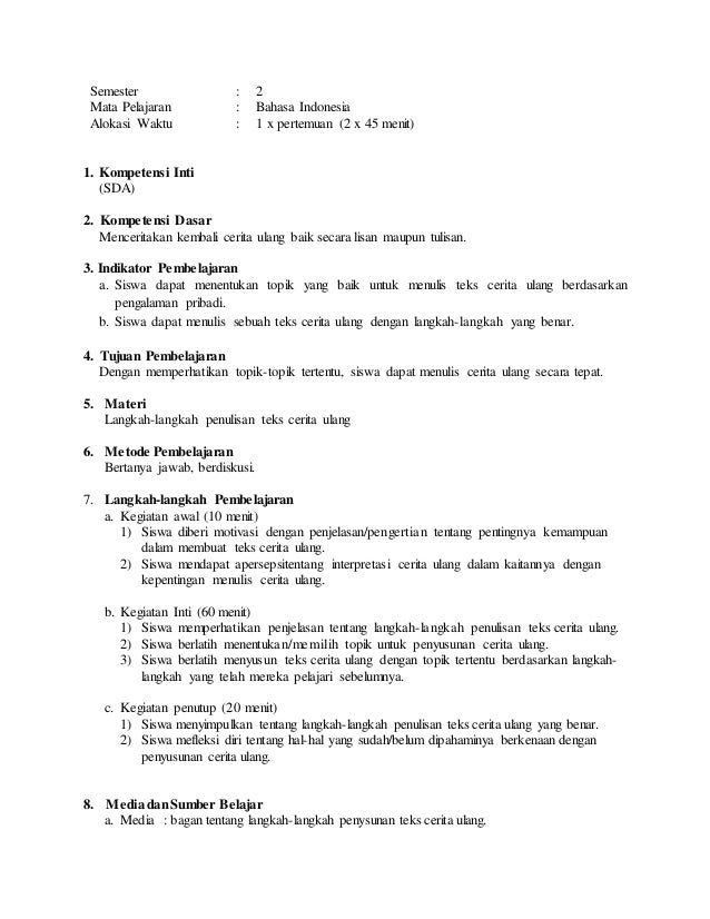 Materi Teks Cerita Ulang Bahasa Indonesia Kelas Xi 