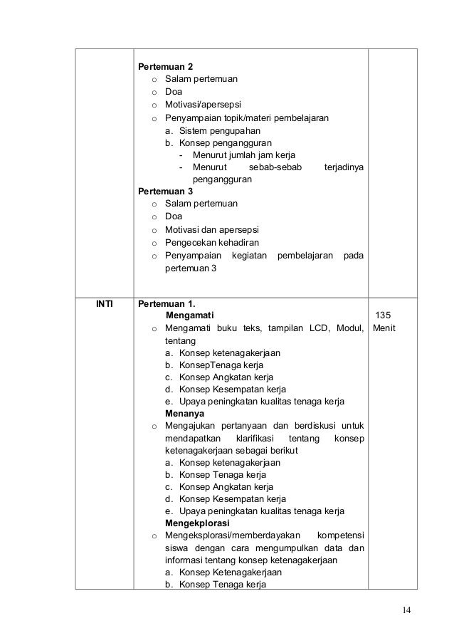 Contoh Rpp Mp Ekonomi Sma Kelas Xi Kurikulum 2013 Sma Negeri 1 Tagula