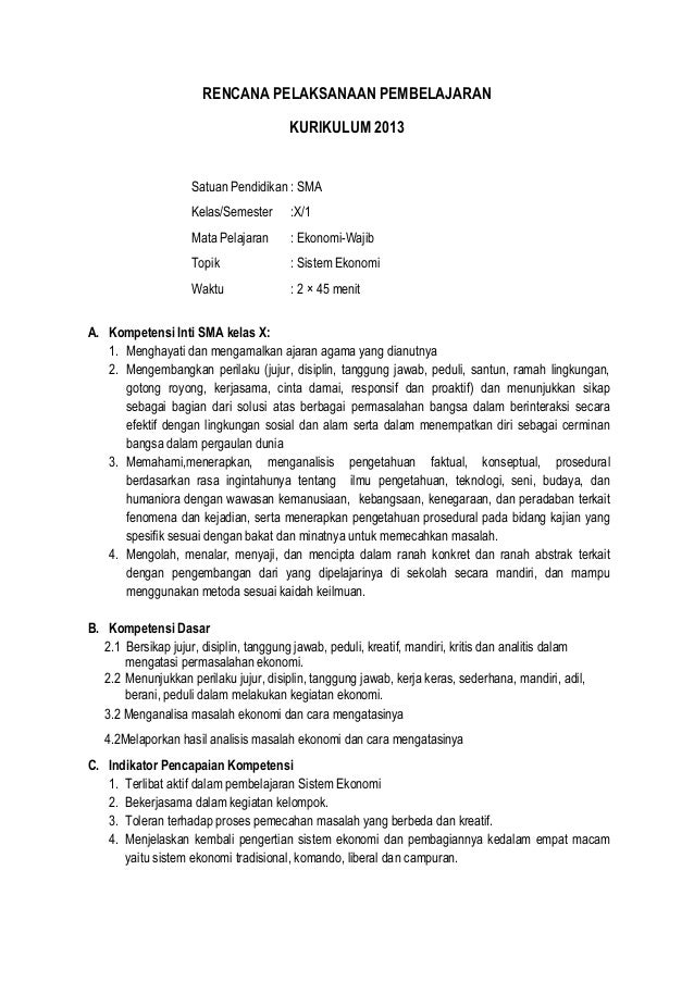 Materi ekonomi kelas 10 semester 1 kurikulum 2013 pdf