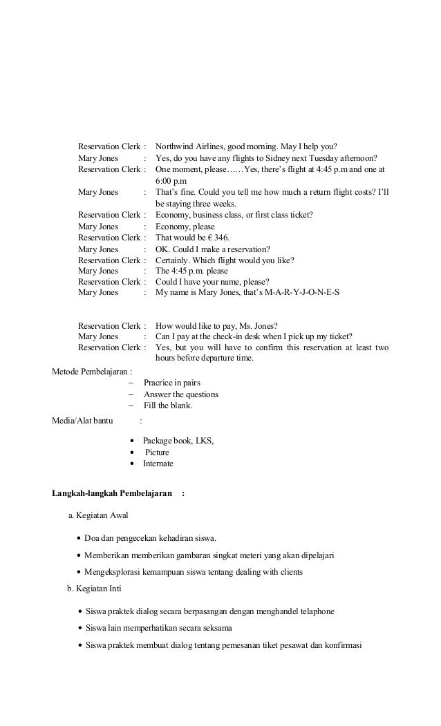 Rpp Bahasa Inggris Smk Semester 1