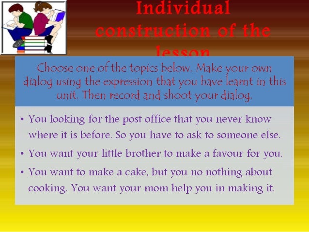Rpp Expression for asking, giving and refusing help