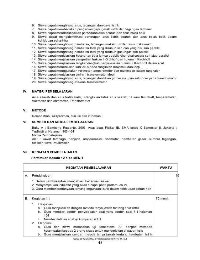 Contoh Soal Fisika Kelas 10 Semester 2 K13