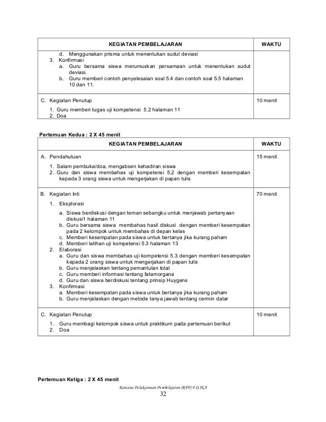 Rpp fisika kelas x semester 1 dan 2