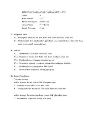 Rpp fisika sma kelas x fluida sman1 cikembar eli priyatna kurikulum ...