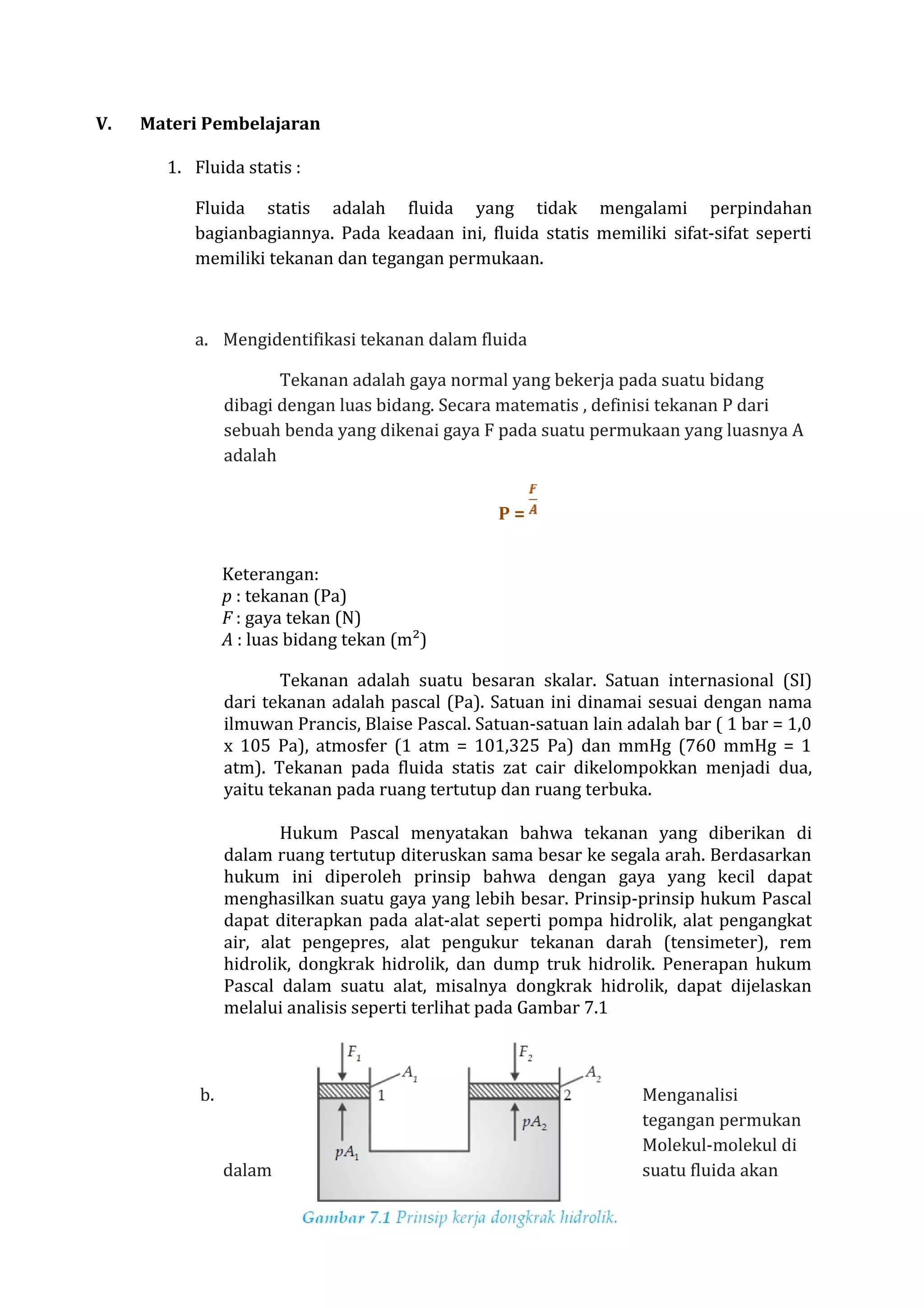 Rpp (fluida statis dan dinamis) | DOC