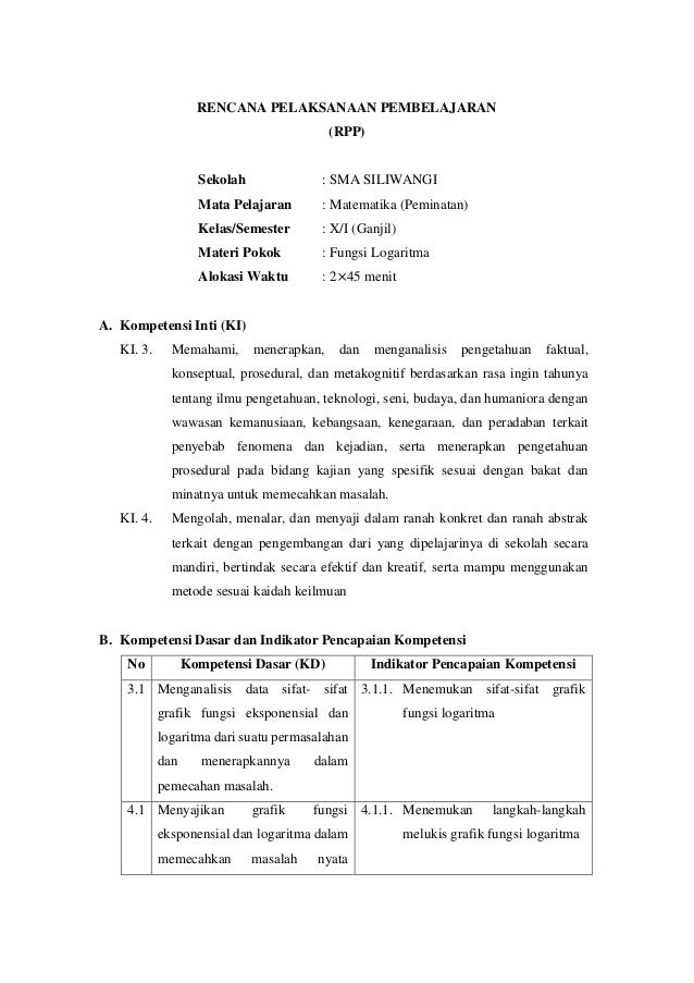 Contoh Rpp Discovery Learning Matematika Download File Guru