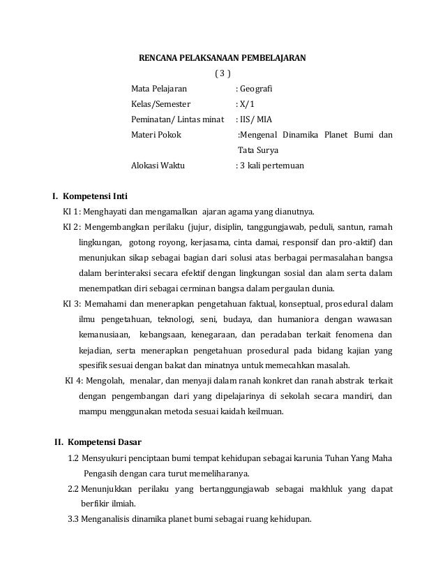 Rpp Geografi X 3