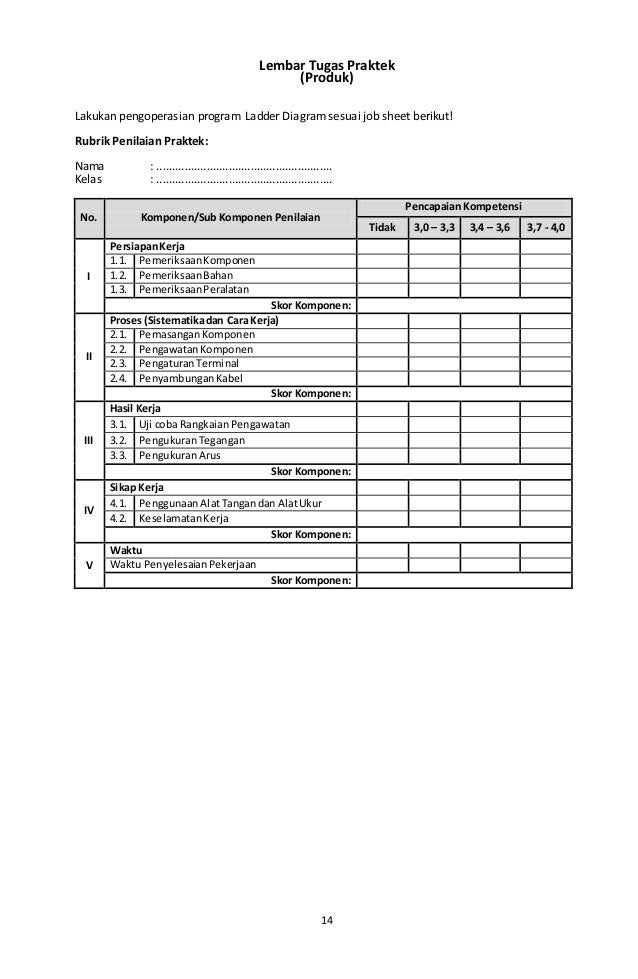 RPP 1 Instalasi Motor Listrik Kelas XII TIPTL