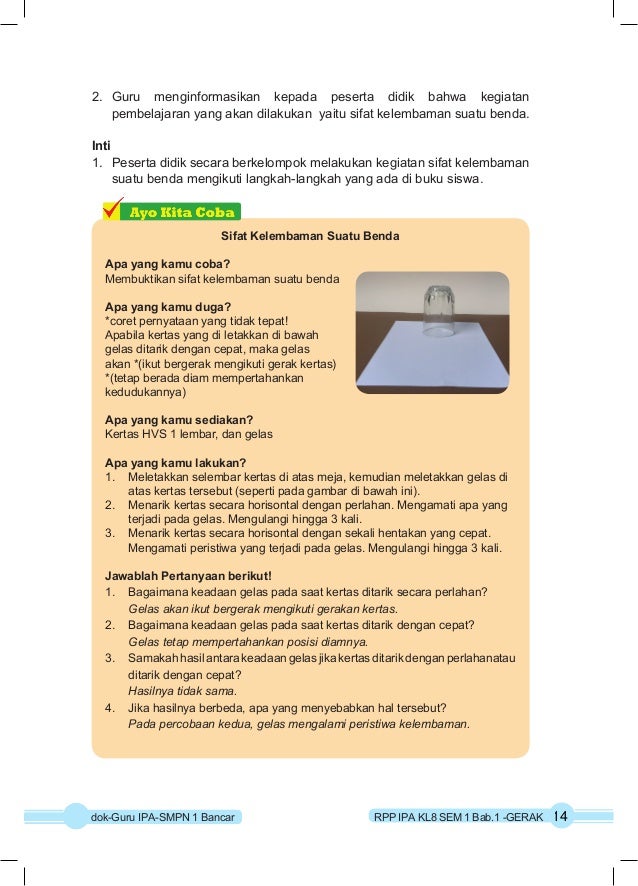 Rpp Covid Ipa Kelas 7 Semester 1 RPP KURIKULUM 2013 IPA