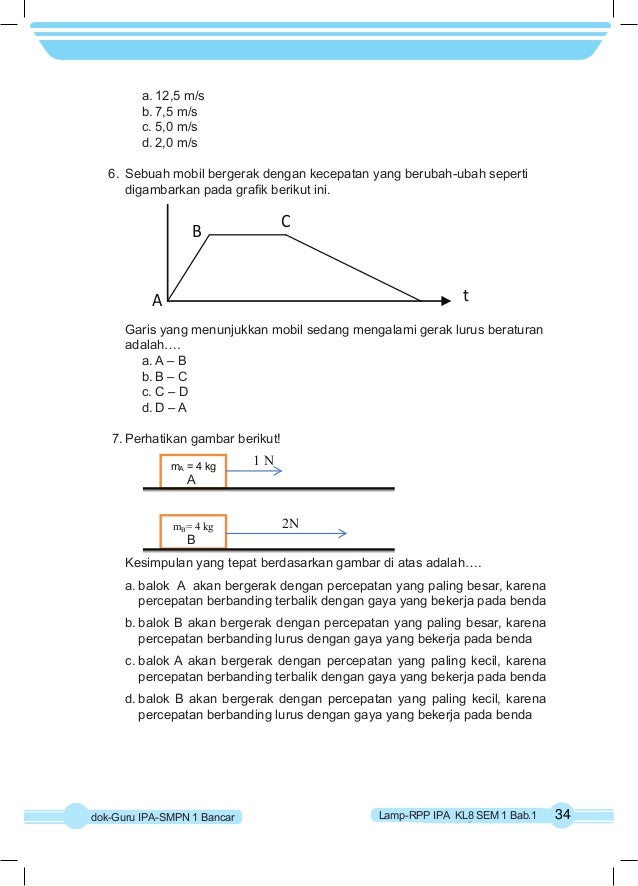 Rpp Ipa Kurikulum 2013 Kelas 8 Semester 1