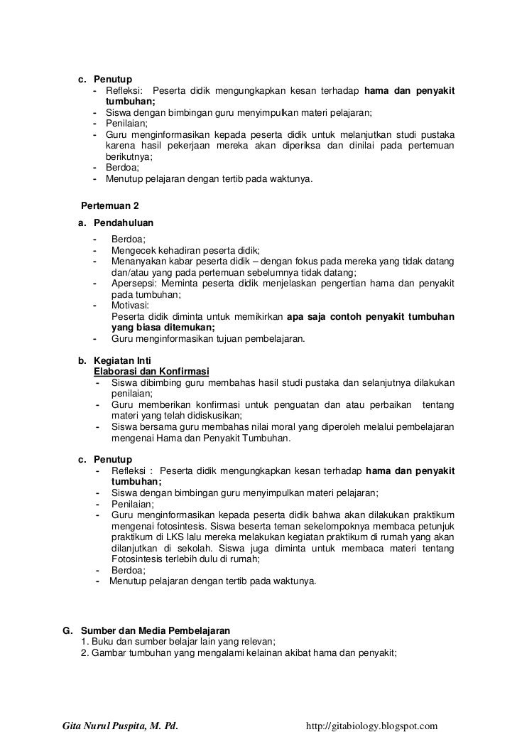 RPP IPA (Science Lesson Plan)