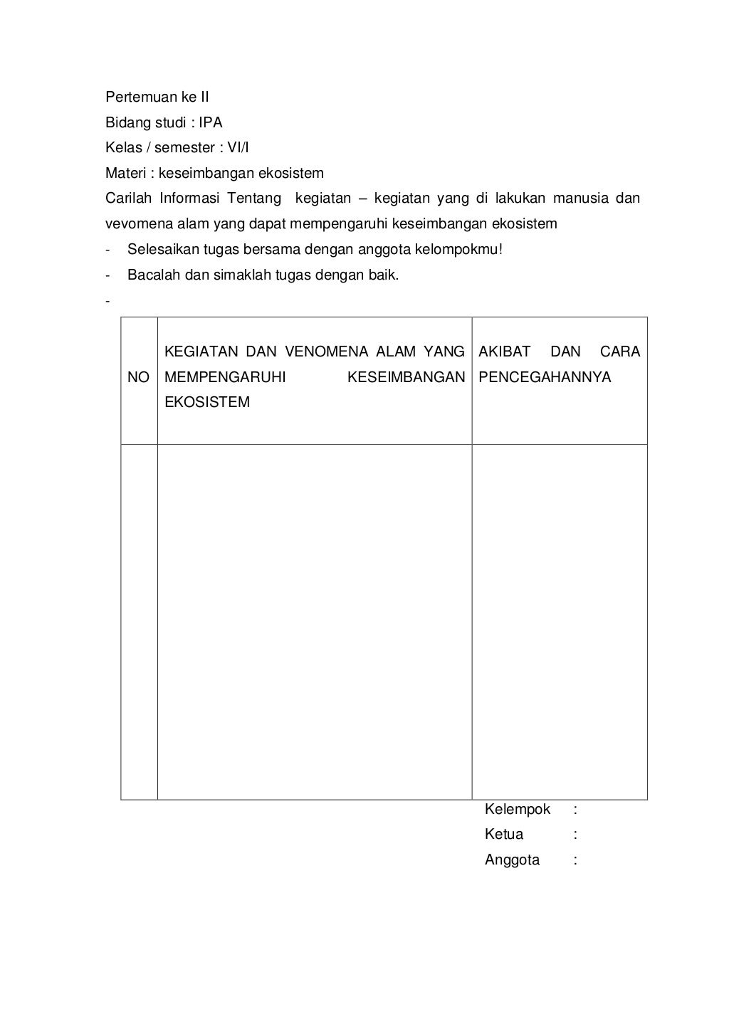 Rpp Ipa Kelas 6 Semester 2 Jejak Belajar