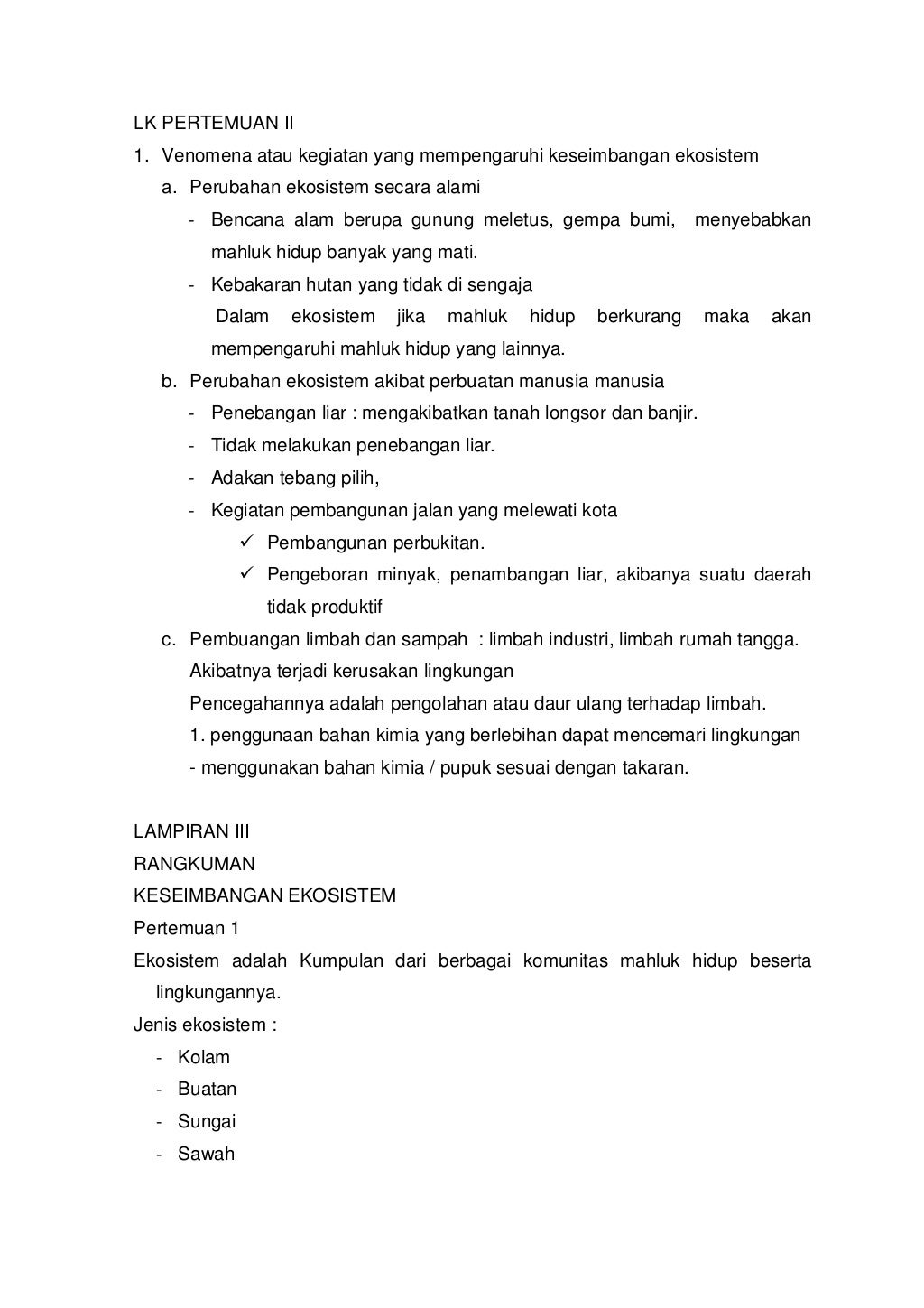 Rpp ipa untuk kelas vi semester ii