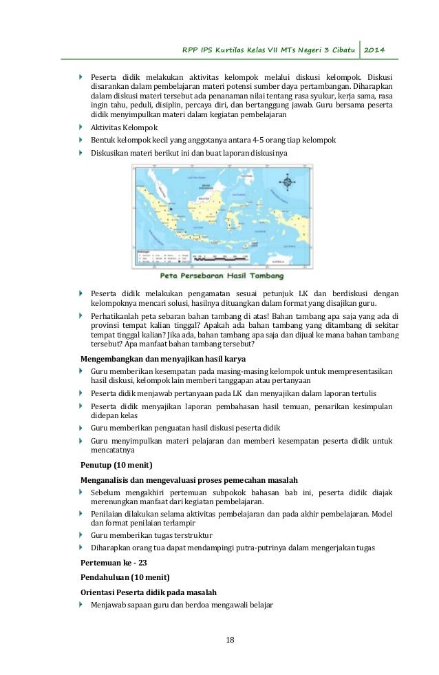 Rpp Sumber Daya Alam Kelas 7 Smp