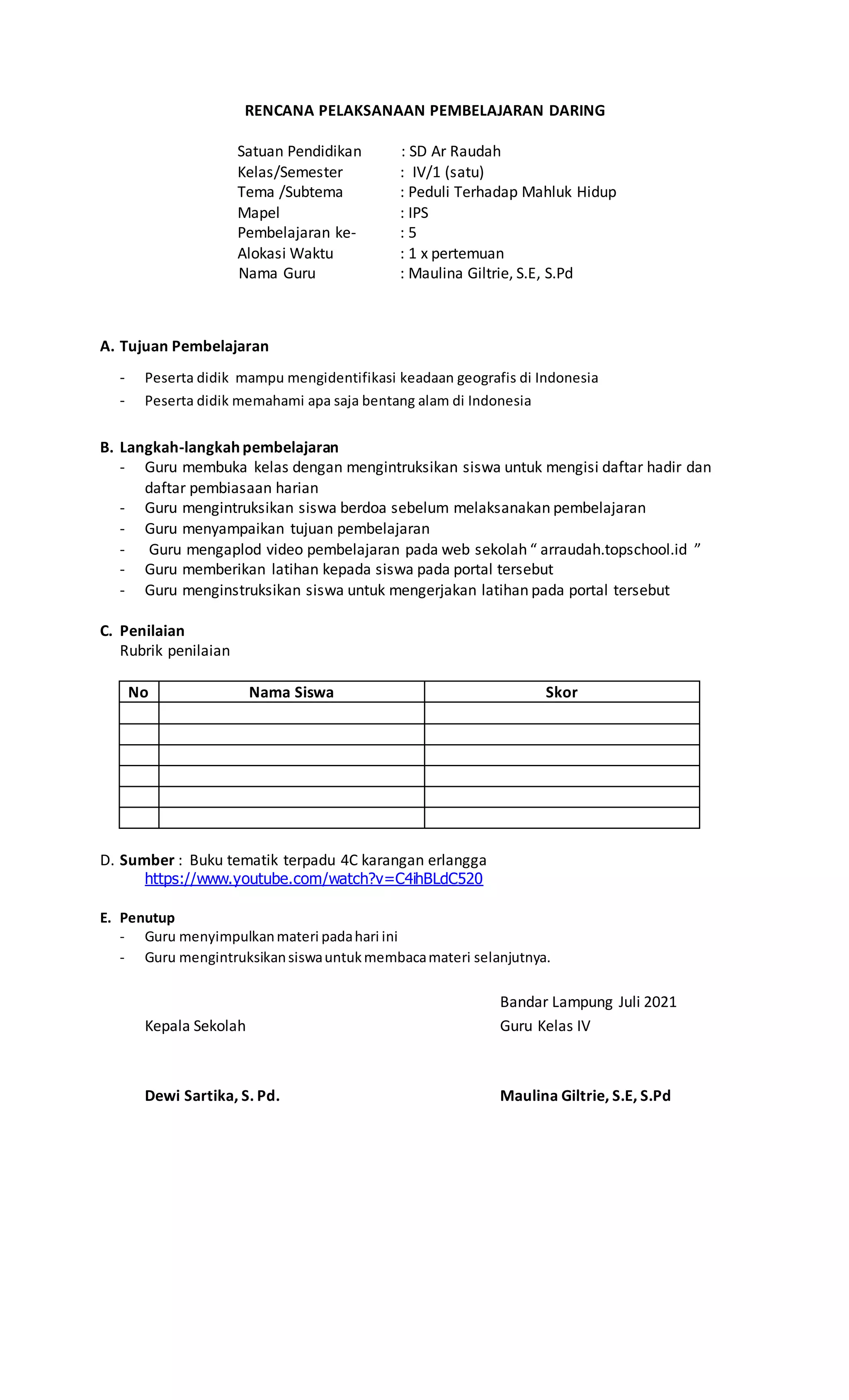 Rpp ips p5 | PDF