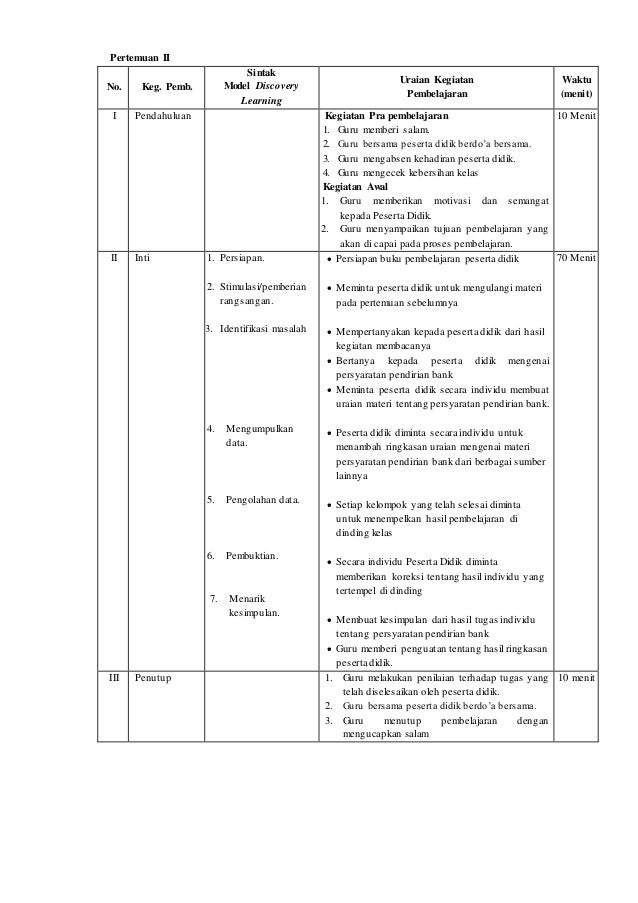 Rpp Perbankan Dasar Kelas X Smk Kompetensi Keahlian Perbankan Syariah