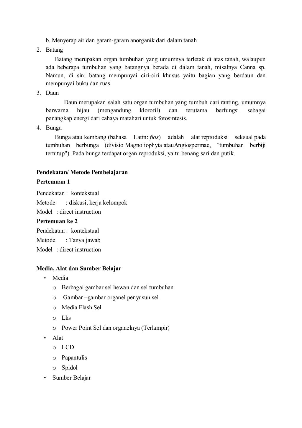 Rpp jaringan tumbuhan kelas xi kurikulum 2013