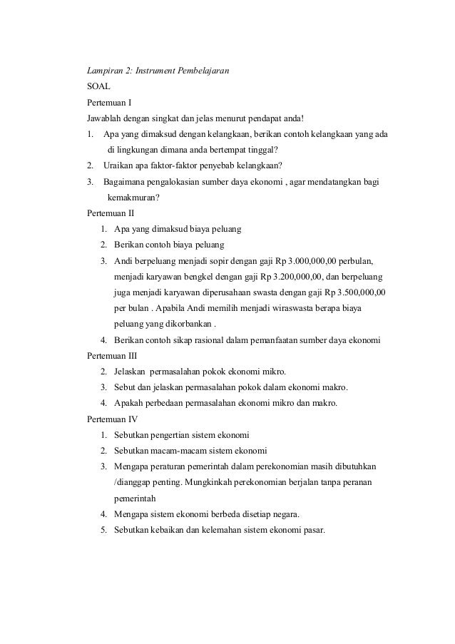 RPP EKONOMI SMA X kd 3.2 RPP EKONOMI SMA X kd 3.2