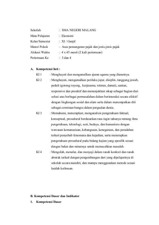 Rpp ekonomi sam xi kd 3.5