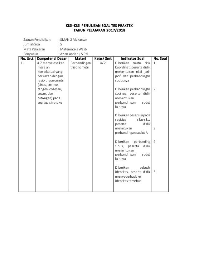 Rpp Kd 3 7 Wajib Rasio Dan Perbandingan Trigonometri