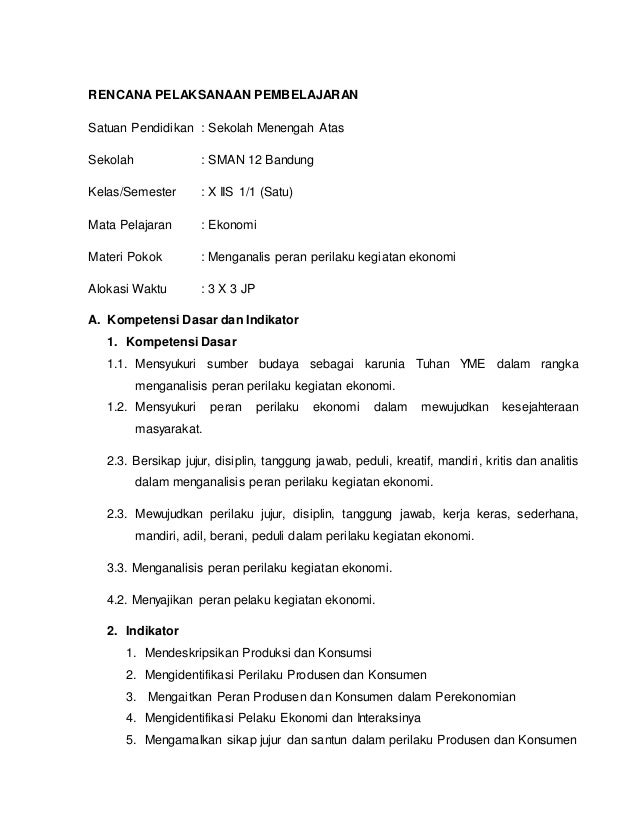 Rpp Kd 3 Kelas X