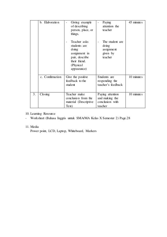 Lesson Plan Senior High School 1