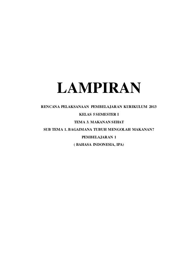 RPP kelas 5 Tema 3 Subtema 1 Pembelajaran 1