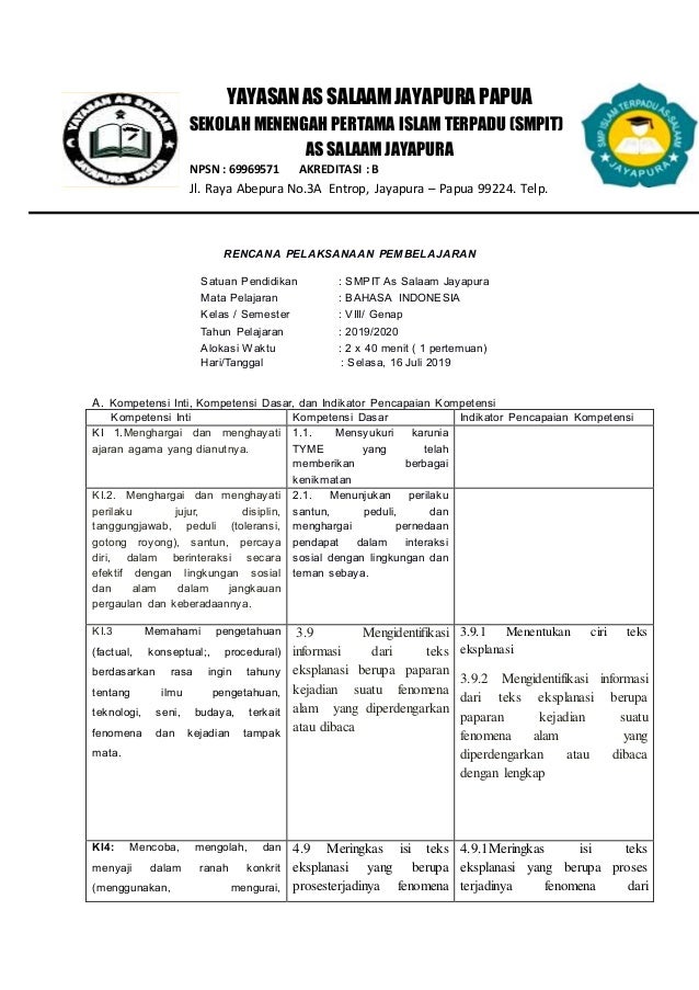 Mengidentifikasi Informasi Dalam Teks Eksplanasi Nasi