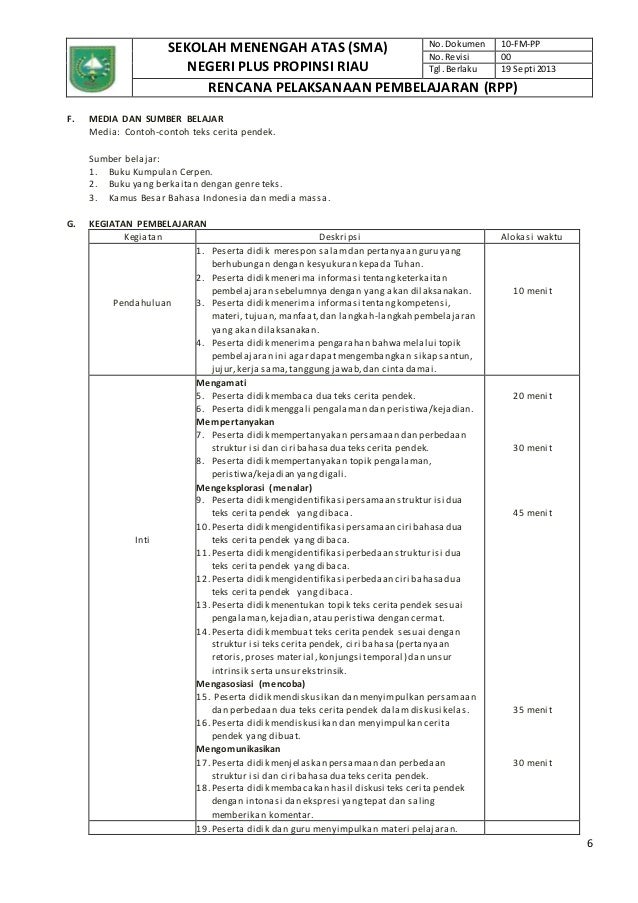Rpp Kelas Xi Sma Kurikulum 2013