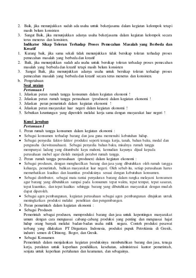 Rpp kelas x pelaku kegiatan ekonomi metode role playing