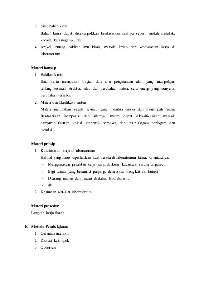 Rpp kimia kelas x