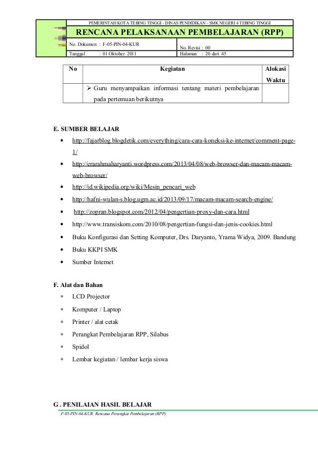 Rpp Kkpi Kls 12 Sem Genap Tp 2014 2015