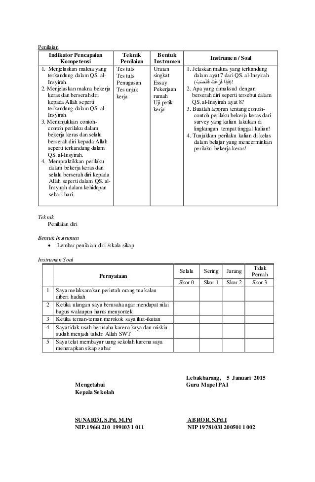 RPP Kelas IX Semester 2