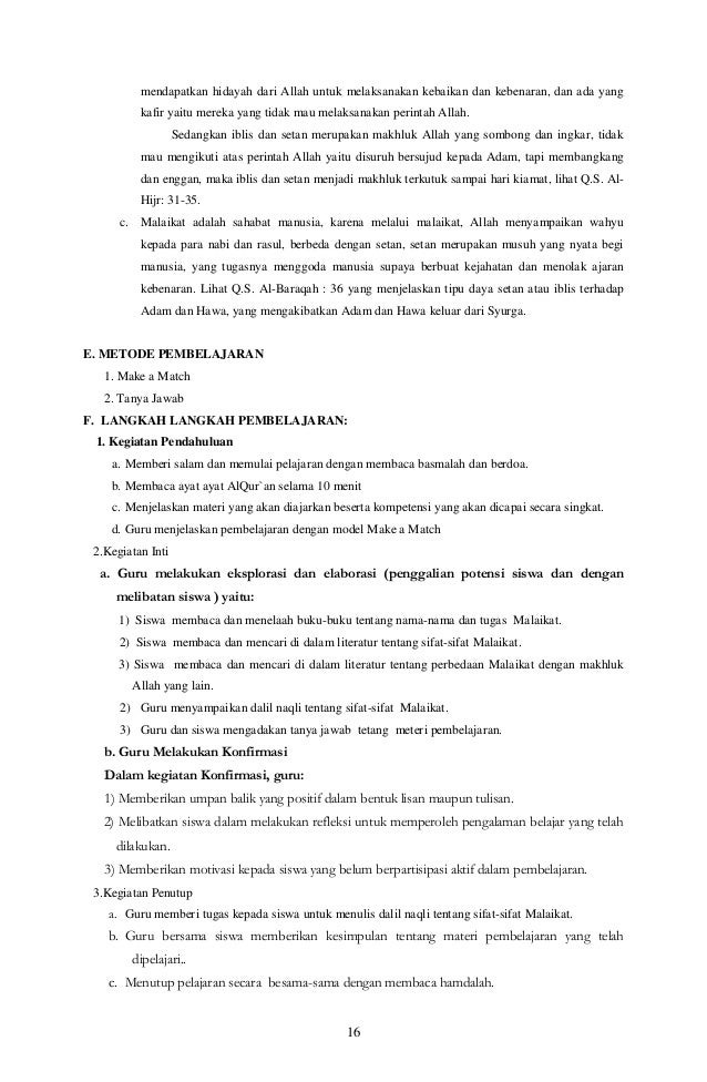 RPP Kelas 7 Semester Genap