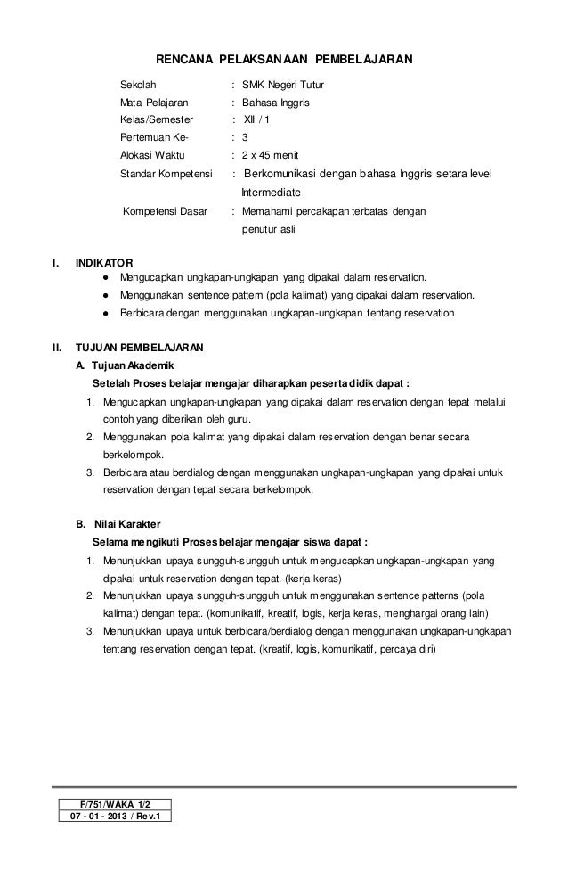 10++ Contoh Soal Bahasa Inggris Reservation - Kumpulan Contoh Soal