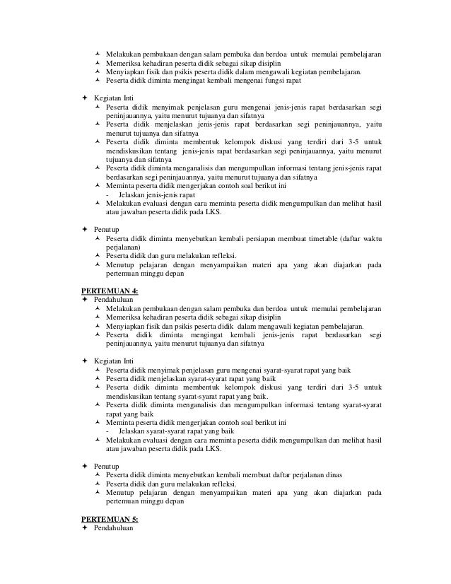 Rpp Ktsp Melakukan Pertemuan Xii Smk Rpp Diva Pendidikan