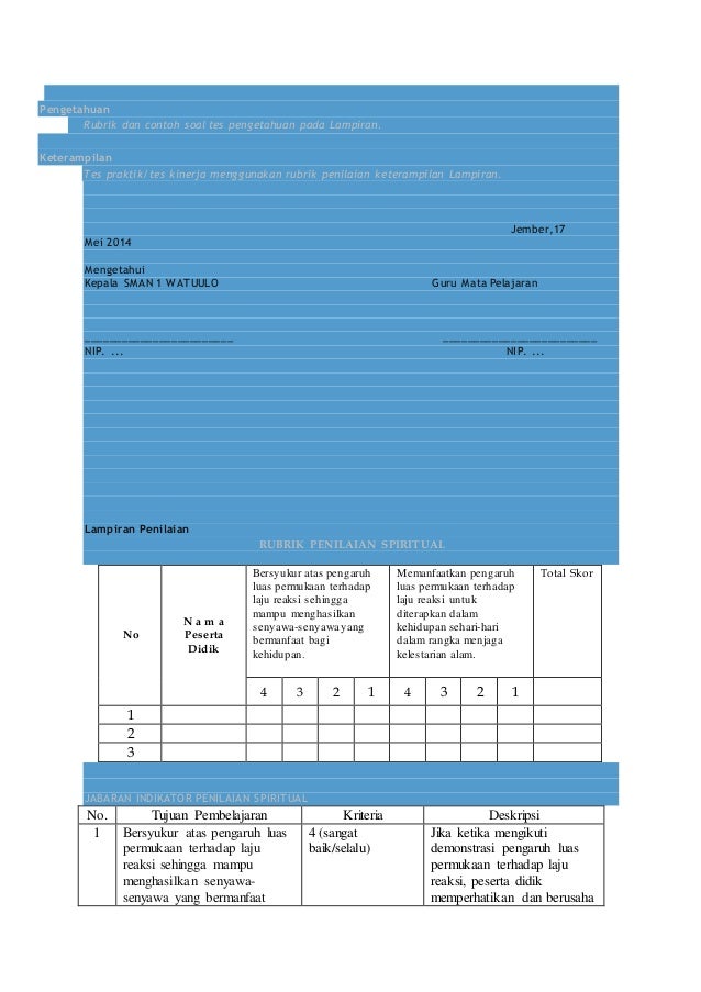 Rpp laju reaksi