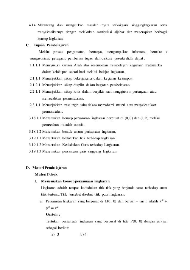 Rpp Lingkaran