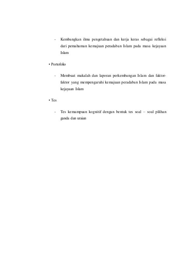 Rpp Islam Masa Kejayaan