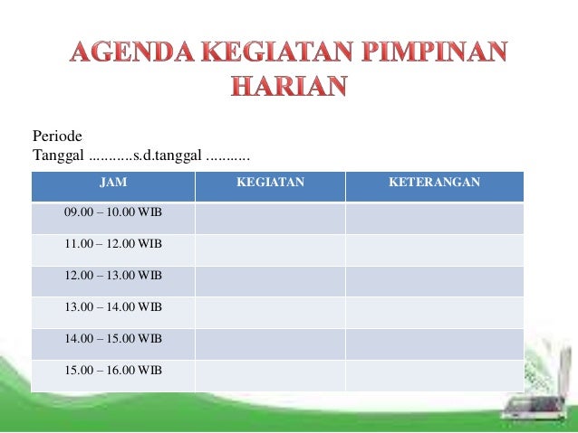 Ppt Mengatur Agenda Pimpinan