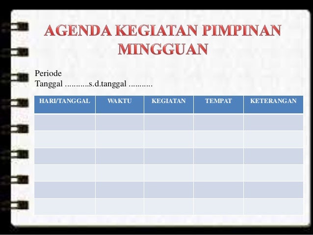 Ppt Mengatur Agenda Pimpinan