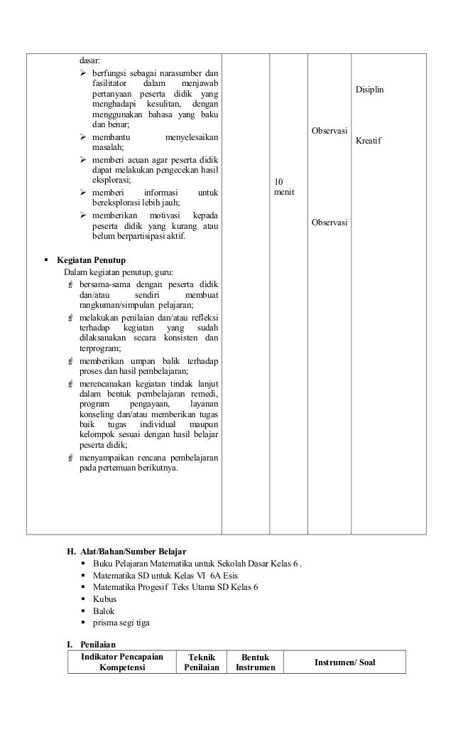 Pelajaran Matematika Sd Kelas 6